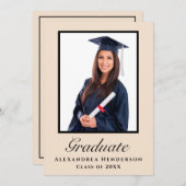 Afstuderen de Foto van de Graduation Party van de  Kaart (Voorkant / Achterkant)