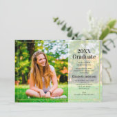 Afstuderen de GraduPartij van de Tekst van de Bekl Kaart (Staand voorkant)