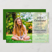 Afstuderen de GraduPartij van de Tekst van de Bekl Kaart (Voorkant / Achterkant)