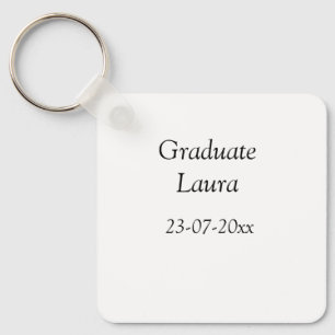 Afstuderen de klasse van 20xx feliciteert toevoege sleutelhanger