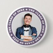 Afstuderen De klasse van de 20XX Moderne Aangepast Ronde Button 7,6 Cm (Voorkant)