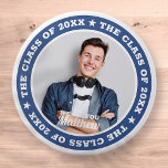Afstuderen De klasse van de 20XX Moderne Aangepast Ronde Button 7,6 Cm<br><div class="desc">Dit eenvoudige en moderne ontwerp is samengesteld uit serif typografie en voegt een douanefoto toe.</div>