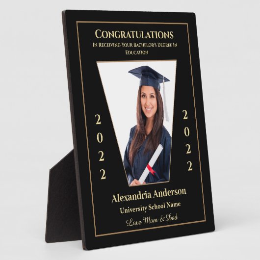 Afstuderen de Klasse van het Afstuderen van de Fot Fotoplaat (Zijkant)