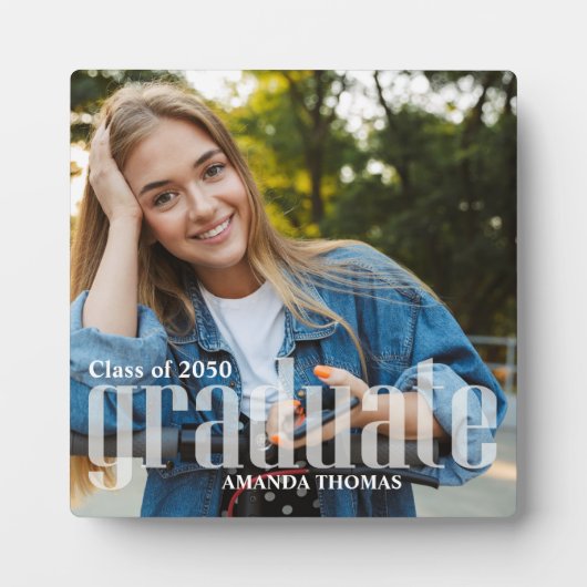 Afstuderen de moderne Eenvoudige Minimale Typograf Fotoplaat (Voorkant)