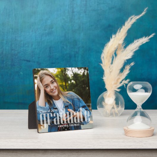 Afstuderen de moderne Eenvoudige Minimale Typograf Fotoplaat (Insitu)