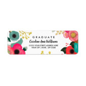 Afstuderen de Moderne Etiketten van het Adres van  (Voorkant)