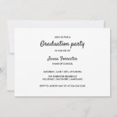 Afstuderen de Moderne Legante GraduPartij van het  Kaart (Achterkant)