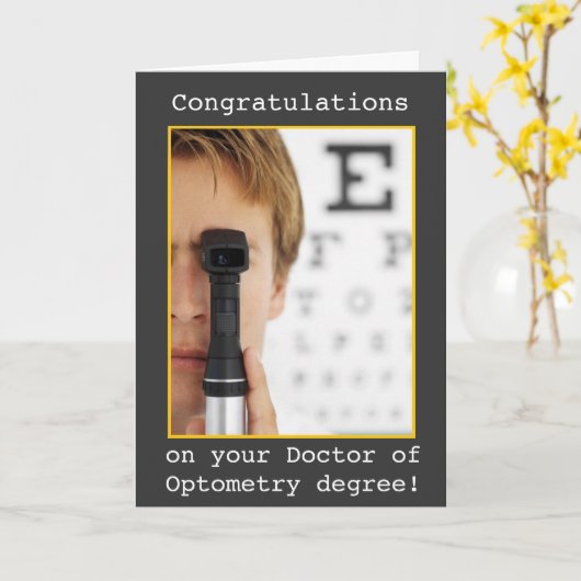 Afstuderen - de Optometrie van de Oogarts Kaart (Gele Bloem)