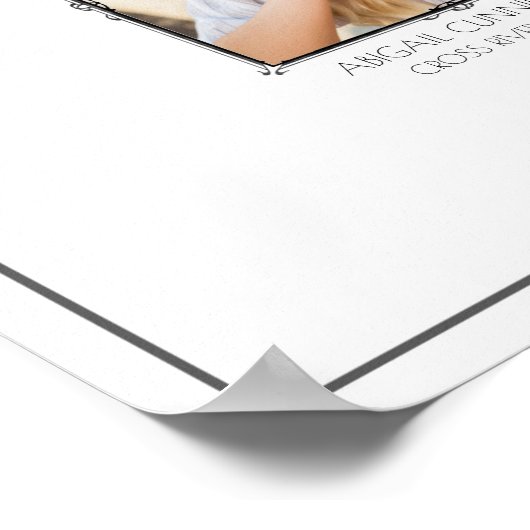 Afstuderen de Pagina of het Poster van het Schrapb (Hoek)