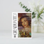 Afstuderen de Partij van de Graduatie van de Foto Aankondigingskaart (Staand voorkant)