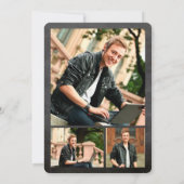 Afstuderen de Partij van het Afstudeerder van het  Kaart (Achterkant)