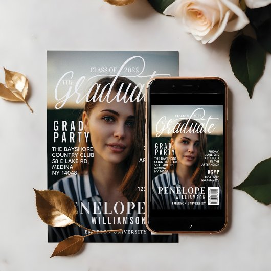 Afstuderen de Stijlvolle Partij van het Hoesje van Kaart