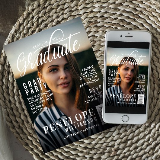 Afstuderen de Stijlvolle Partij van het Hoesje van Kaart