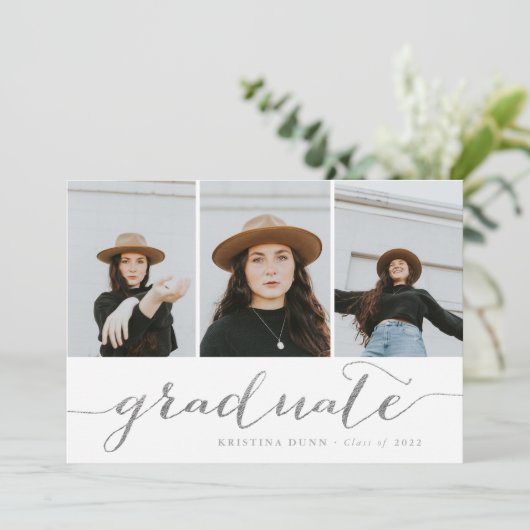 Afstuderen de Zilveren Foto van het Manuscript | A Kaart (Staand voorkant)