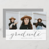 Afstuderen de Zilveren Foto van het Manuscript | A Kaart (Voorkant / Achterkant)