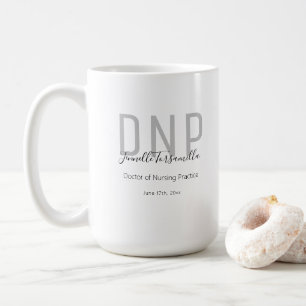 Afstuderen de zwarte grijze naam DNP Koffiemok