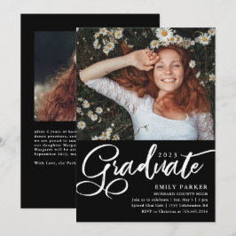 Afstuderen de Zwarte Witte GraduPartij van het Man Kaart