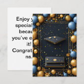 Afstuderen decoratieve opstelling kaart (Voorkant / Achterkant)