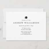 Afstuderen Definitie 2 Foto modern Blue Kaart (Achterkant)