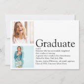 Afstuderen definitie 2 Foto zwart-wit Kaart (Voorkant)