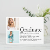 Afstuderen definitie 2 Foto zwart-wit Kaart (Staand voorkant)