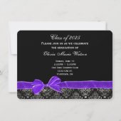 Afstuderen demasontwerp met paarse boog kaart (Voorkant)