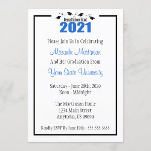 Afstuderen Dental School 2021 (Blauwe Petten) Kaart