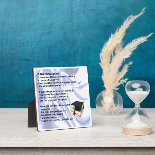Afstuderen Design Granddochter Poem Plaque Fotoplaat (Insitu)