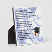Afstuderen Design Granddochter Poem Plaque Fotoplaat (Voorkant)