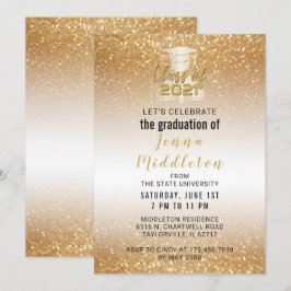 Afstuderen Design in een Glitter Gold Kaart