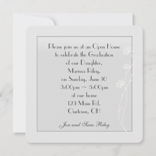 Afstuderen Diamond Laurel op lijst Kaart (Achterkant)