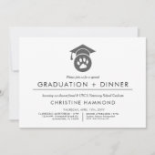 Afstuderen diergeneeskunde | Minimale uitnodiging (Voorkant)