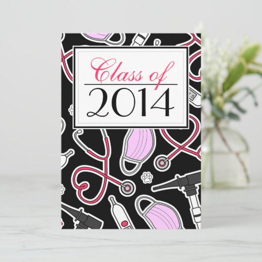 Afstuderen diergeneeskundige technicus Uitnodigen Kaart (Staand voorkant)