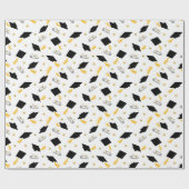 Afstuderen Diploma en Petten Cadeaupapier (Vlak)