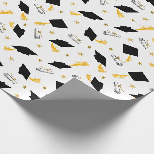 Afstuderen Diploma en Petten Cadeaupapier (Hoek)