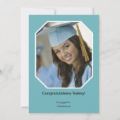 Afstuderen Diploma Foto Afstuderen Uitnodiging (Achterkant)