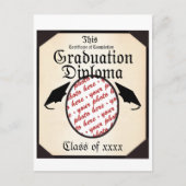 Afstuderen Diploma Foto Lijst Aankondigingskaart (Voorkant)