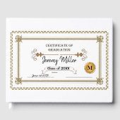 Afstuderen Diploma Gastenboek (Voorkant)