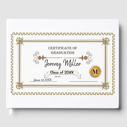 Afstuderen Diploma Gastenboek (Voorkant)