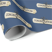 Afstuderen Diploma Gefeliciteerd Cadeaupapier (Rol Hoek)