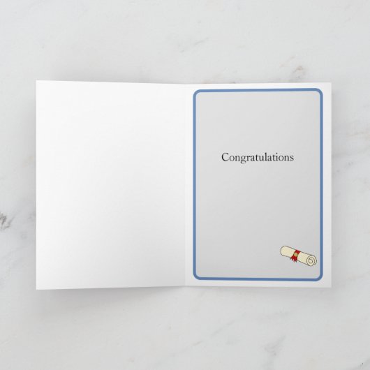 Afstuderen, Diploma gefeliciteerd Uil Kaart (Binnen)