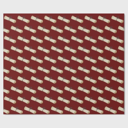 Afstuderen Diploma met Bow Cadeaupapier (Vlak)