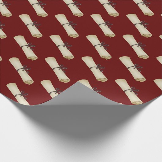 Afstuderen Diploma met Bow Cadeaupapier (Hoek)