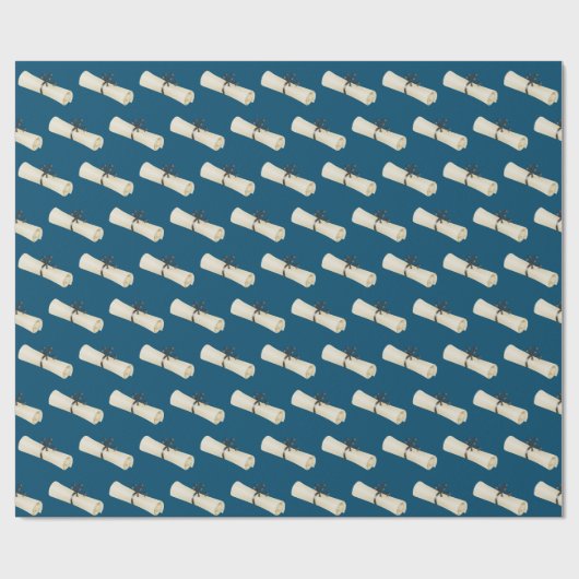 Afstuderen Diploma met Bow Cadeaupapier (Vlak)