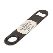 Afstuderen Diploma - Naam van Afstudeerder toevoeg Speed Flessenopener (Achterkant Gekanteld)