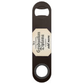 Afstuderen Diploma - Naam van Afstudeerder toevoeg Speed Flessenopener (Voorkant)