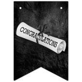 Afstuderen Diploma over zwarte olieramp Vlaggetjes (Eerste vlag)