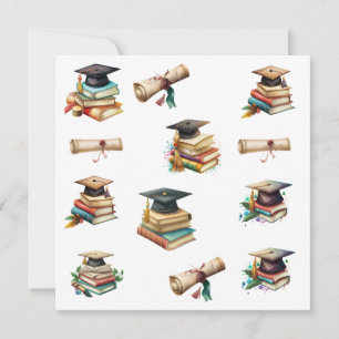 Afstuderen Diploma Pet en Boeken Kaart