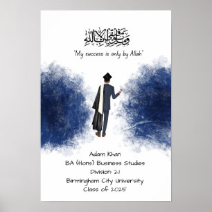 Afstuderen diploma poster