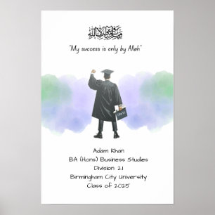 Afstuderen diploma poster